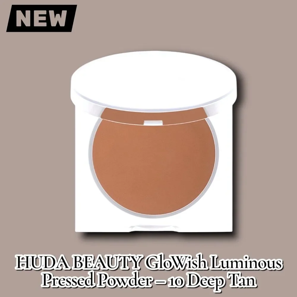 New HUDA BEAUTY GloWish Luminous Pressed Powder – 10 Deep Tan
